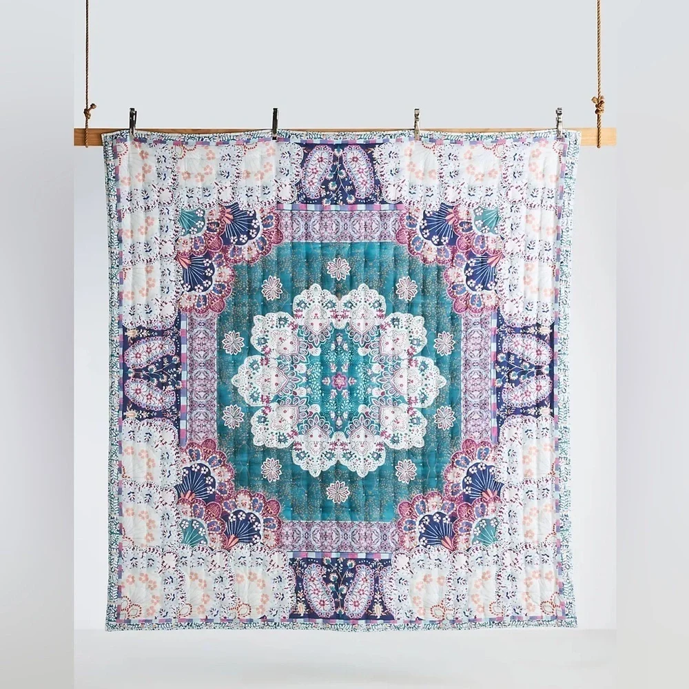 Anthropologie Ady Organic Cotton Quilt Size Full NWT